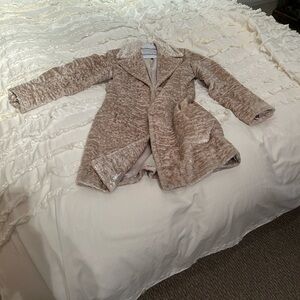 bebe Textured Cream Coat